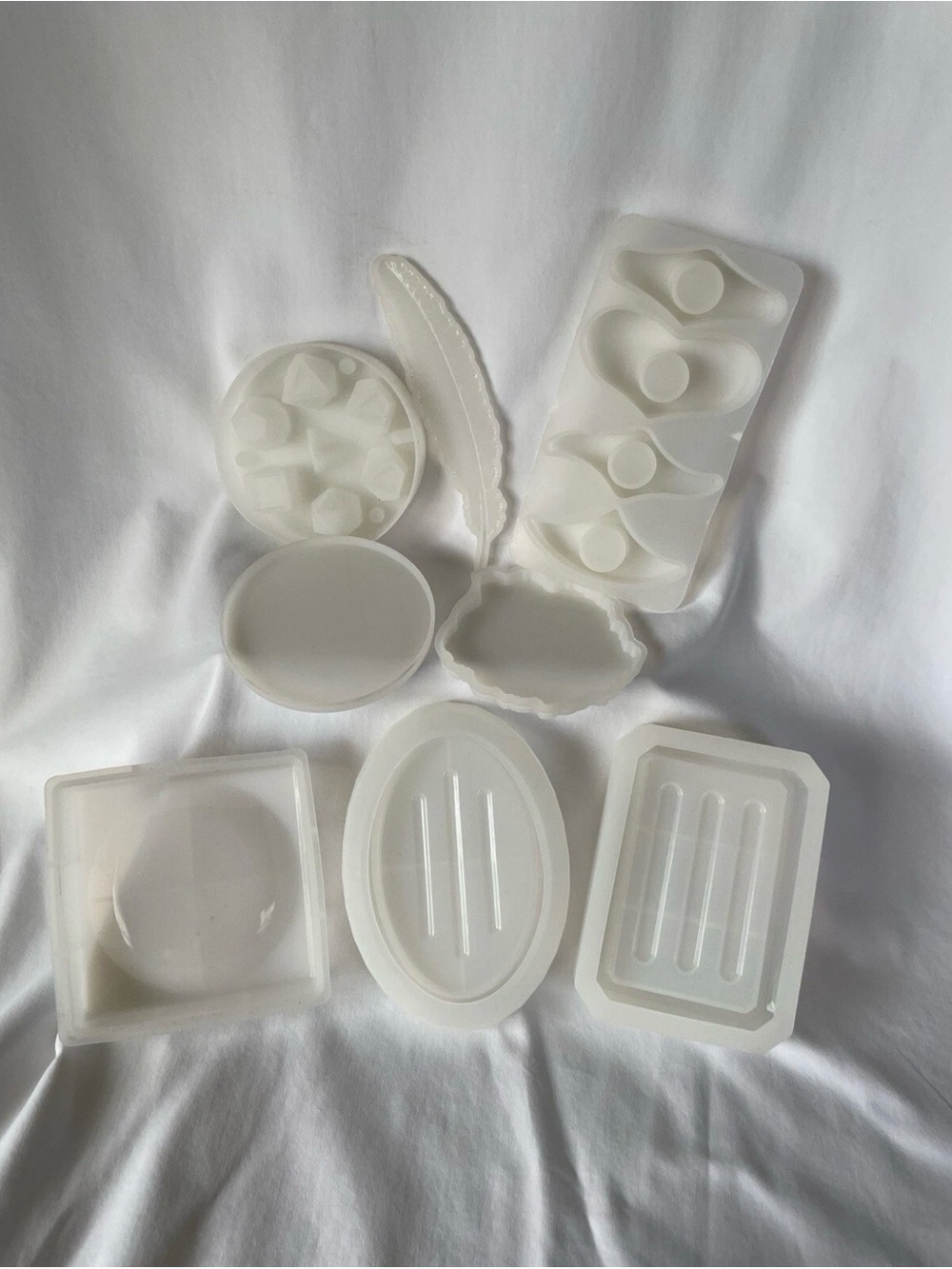 Amazon White Mixed Media Silicone Molds Set